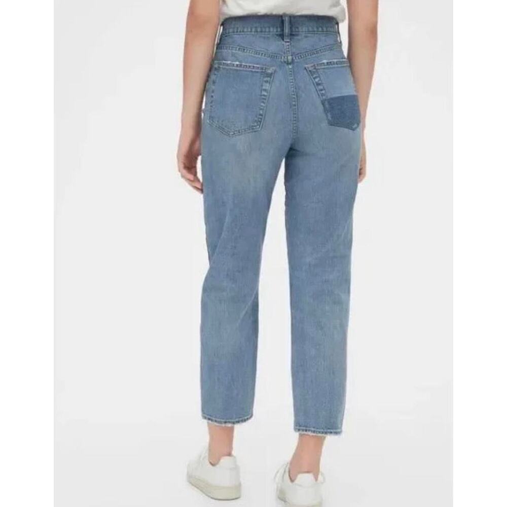 Gap, Patchwork Straight Jeans - image 3